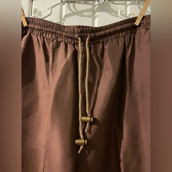 Robert Stock y2k silk track pants -small EUC - Picture 2 of 8